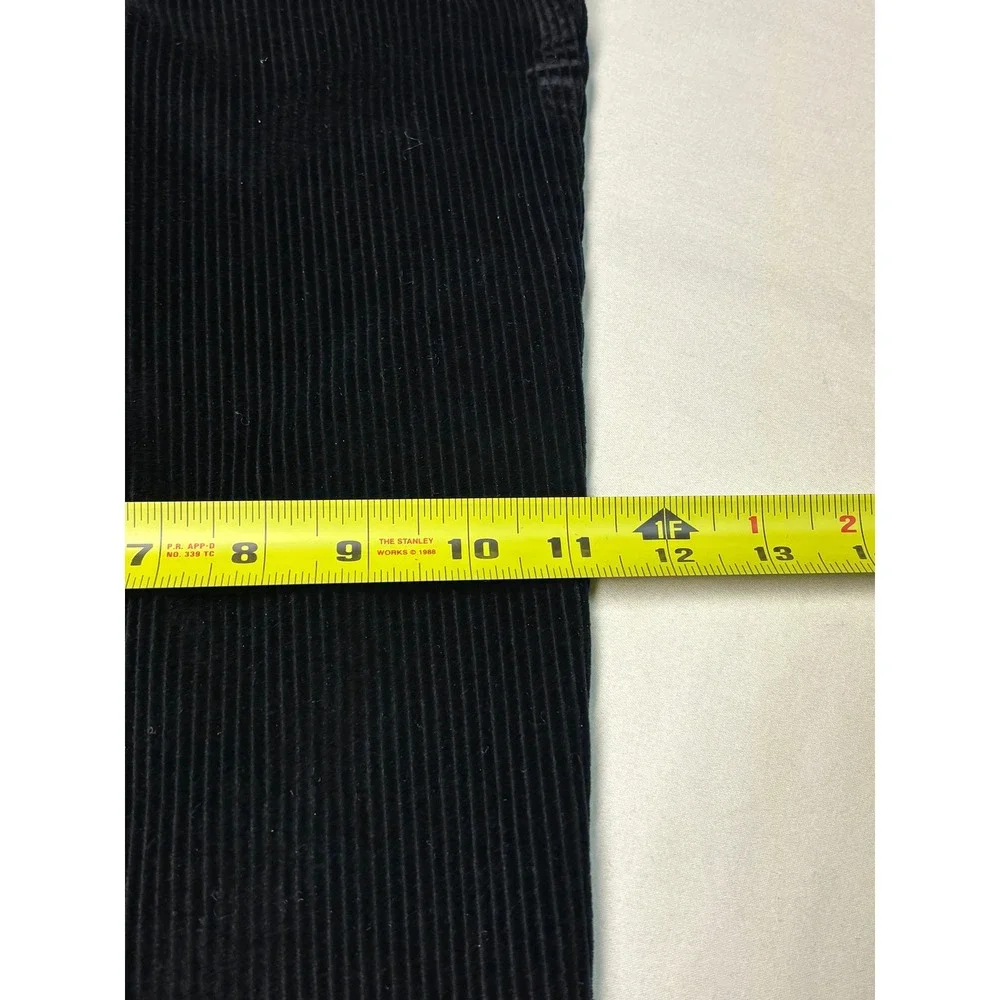 Jos. A. Bank Mens‎ Black Corduroy Pleated Cuffed Trousers 42x26 Wide Wale Cotton